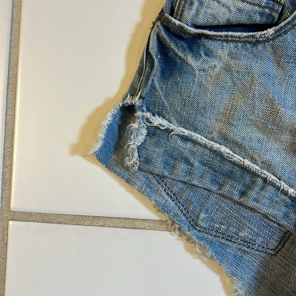 Free People denim Jean short 24 - Picture 3 of 5